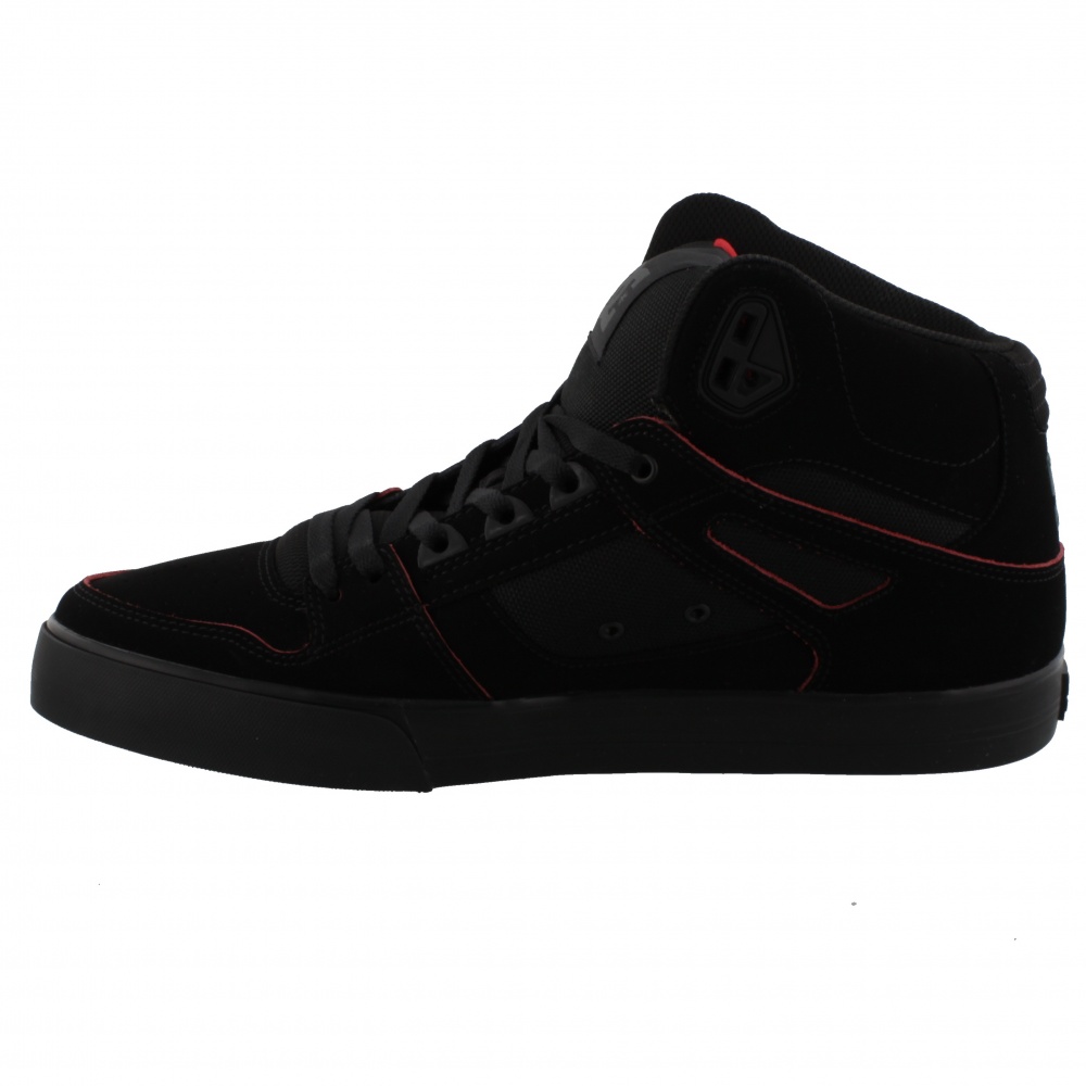 DC Shoes PURE HIGH-TOP WC XKRW BLACK/RED/WHITE - Bigfootshoes